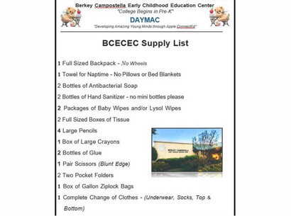  supply list