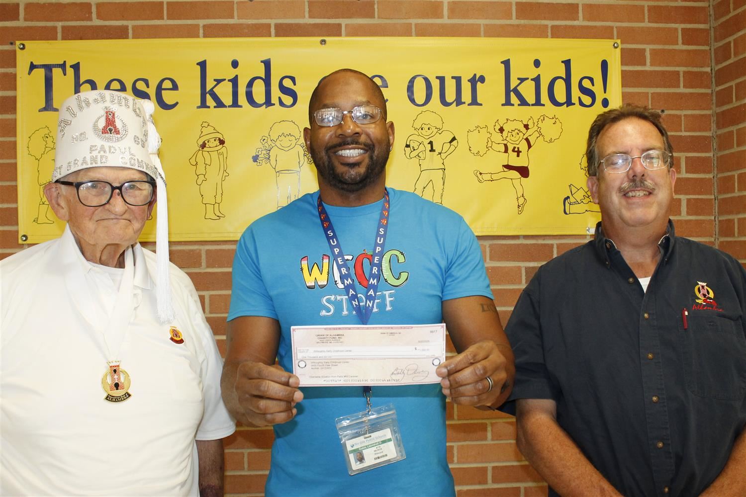 Willoughby ECC received a monetary donation from the Intl. Order of Alhambra Charity Fund 