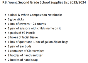 Supply List