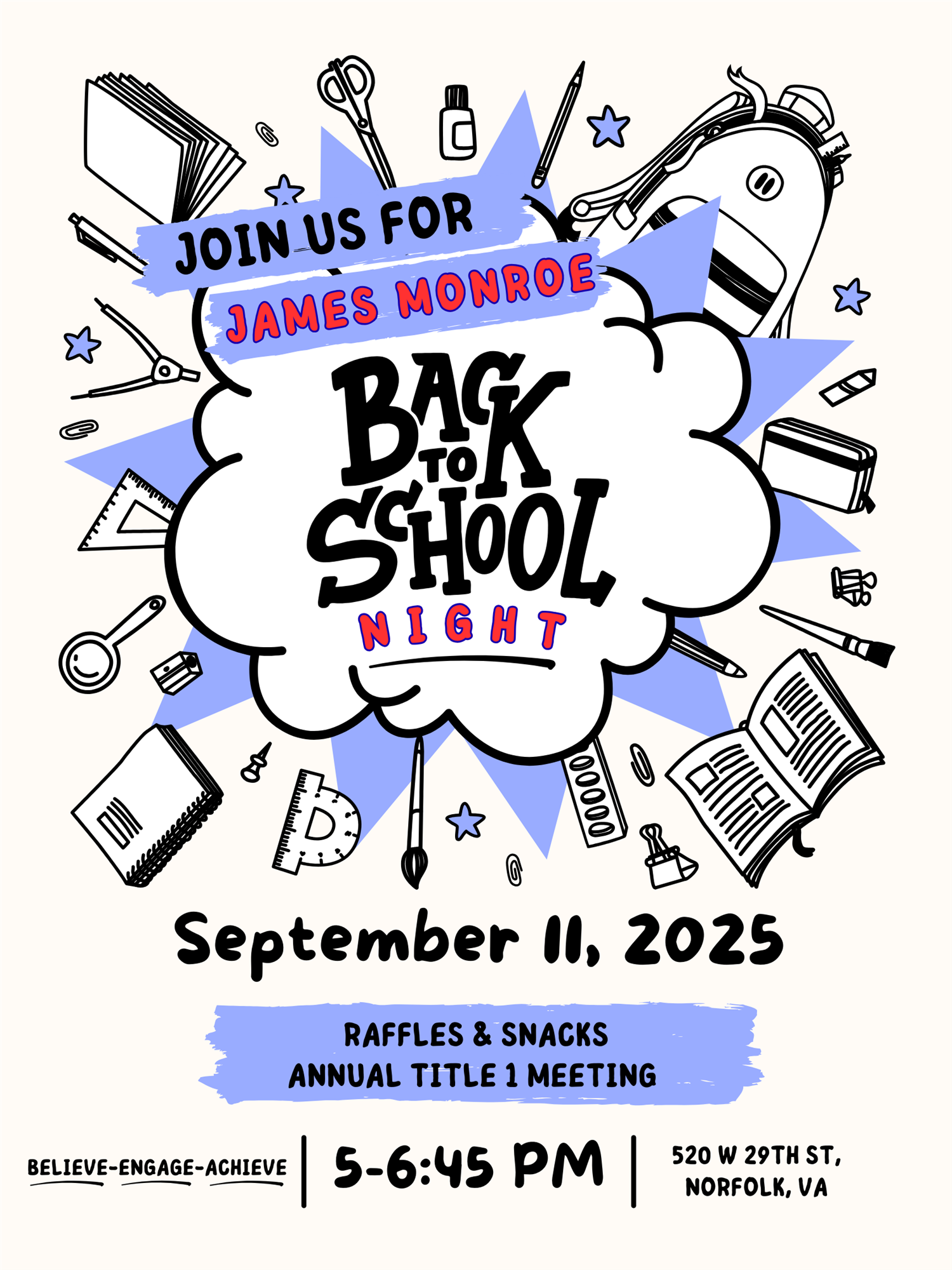  Back to School Night 2025 - September 11