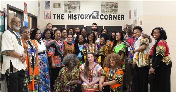 staff wearing dashikis staff wearing dashikis