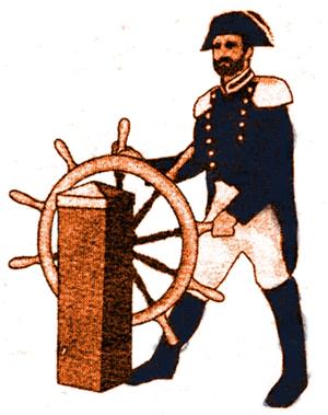 Commodore at the Wheel 