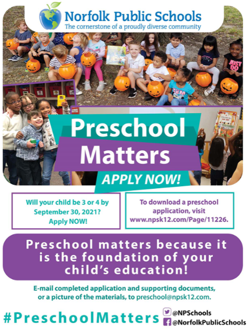 Preschool Matters-Apply Now! 