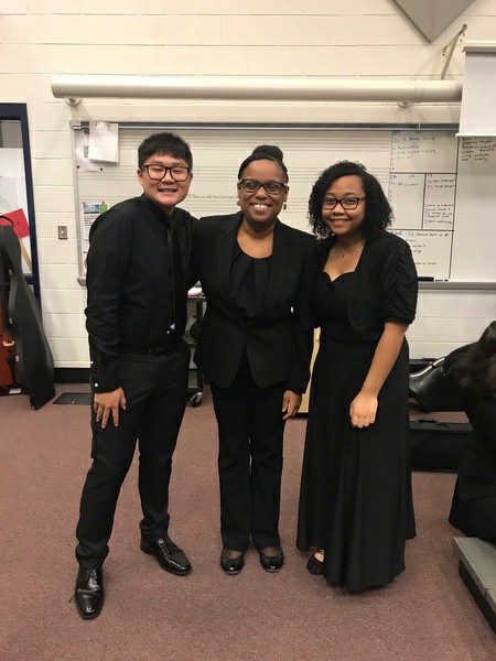 Norview High School Orchestra students 