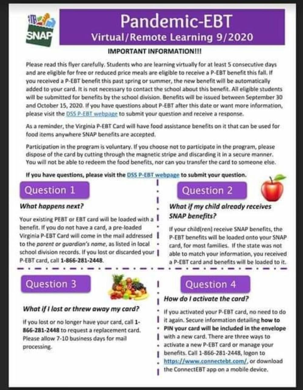 Pandemic-EBT Card