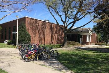 Bikes outside of Bayview school