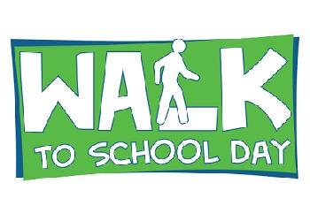 Walk to school day logo